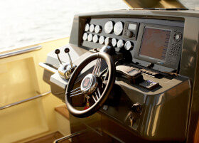 Fjord 40 open Intérieur cockpit | volant, dispositif de navegation | Fjord