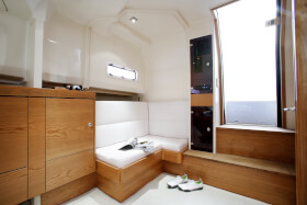 Fjord 40 open Intérieur cabine | banc, compartiment de rangement | Fjord